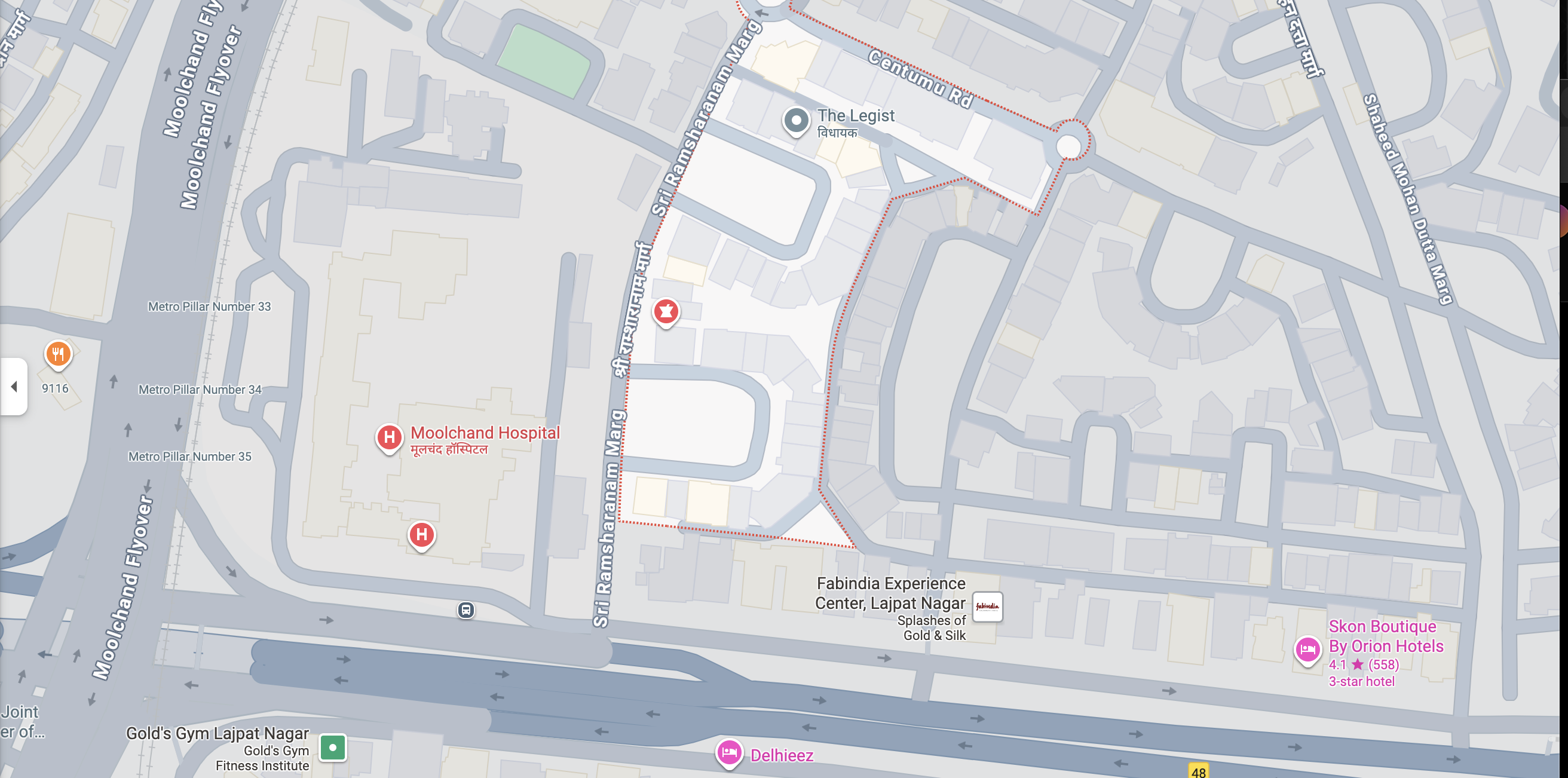 Map showing AILegal office location